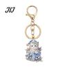 Christmas Cat Keychain Gift Box Keychain, Bling Rhinestone Kitten Keyring Portable Backpack Charm Pendant, Handbag Decorative Accessory for