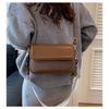 Cross-border New Simple Solid Color Women's Bag With Texture Popular Japanese Contrast Shoulder Niche Foreign Style Cross-body
