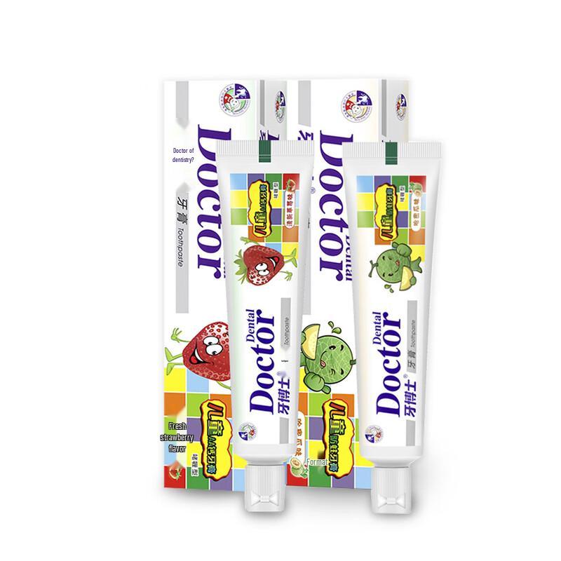 

Dr. Tooth Kids Toothpaste 3-12 Years Old - Anti-Cavity & AA Calcium Twin Pack