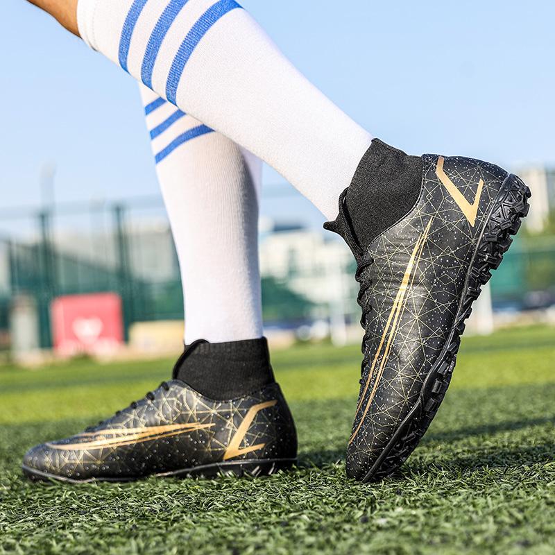 black and gold indoor soccer shoes