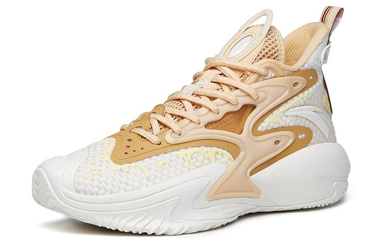 Men's Sneakers Anta Berserk 3 Low top Performance Basketball Shoes Men's White Gold
