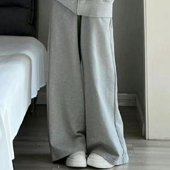 Grey Student Casual Hoodie and Cardigan Set: Trendy Two-Piece Sportswear