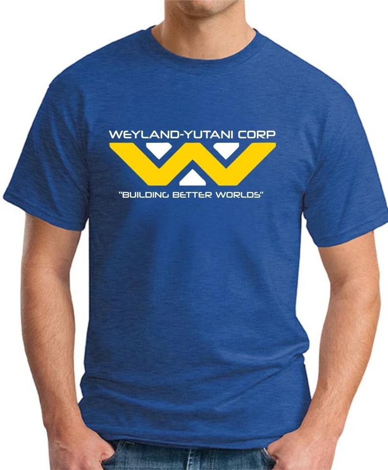 WEYLAND YUTANI CORP T-SHIRT >Alien Film Geeky Slogan Joke Nerd Gift Men's Top 2