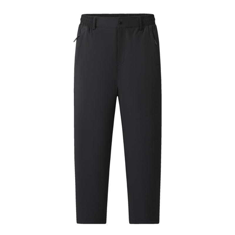 Winter New Men's Sports Casual Fleece-lined Straight Leg Pants