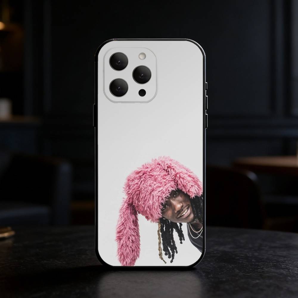 O-OsamaSon Rapper Handyhülle Für iPhone 17,16,15,14,13,12,11 Plus,Pro,Max,Mini Silikon schwarz Weiche Hülle