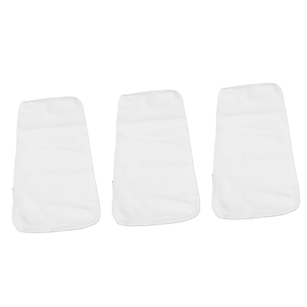 3pcs Unbleached Castor Oil Pack DE Velvet Fabric Wrap Reusable Castor Oil Pads for Heat Compress