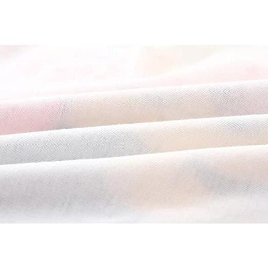 Sunkids Pajama Long Sleeve Sizes and Soft To the Touch Kids' Set, & Pants, 90-130cm, Fall/Winter, 100% Cotton, Cute, Soft, Comfortable, (White 1, 90)