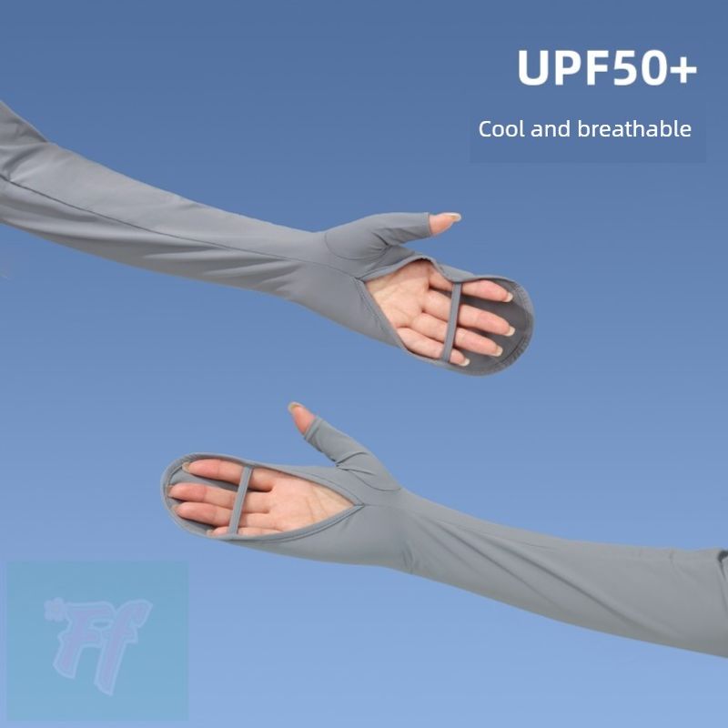 

Viscose Fiber Sun-Protection Oversleeves Women s UV Protection 2025 New Arrival Cycling Electric Car Driving Arm Guard Gloves Integrated Ice Sleeve [Change and wash two pairs] dark gray X2 One size