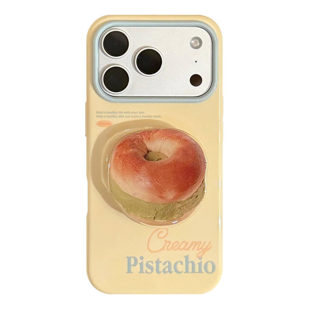 ins wind bread toast apple 17 pro mobile phone case iphone16 bracket 15 dopamine 14 soft cover 13 applicable
