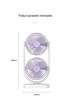 Dual-Head USB Rechargeable Desktop & Floor Fan with 360° Rotation for Outdoors and Camping