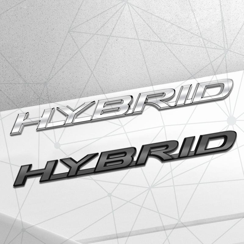 3D Auto Metal HYBRID Badge Car Rear Trunk Emblem Sticker LOGO Decor For Lexus RX450h ES300h IS300h LS500h NX300h Body Styling