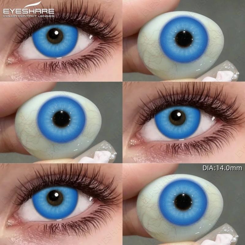 Eyeshare Cosplay Colored Contact Lenses 1 pair Pink Purple Lens Anime Role Playing Eye Makeup Softlens Fashion Cosmetics