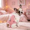 Female Dog Diapers with Suspender Washable Reusables Nappies for Small Media Girl Dog In Heat Period Incontinence