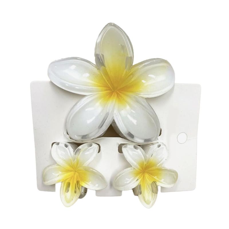 Bunte Gradienten Haarklammer Set Süße Blume Haarklammer Damen Stilvolle Haarspange für Damen und Mädchen Strand Accessoires