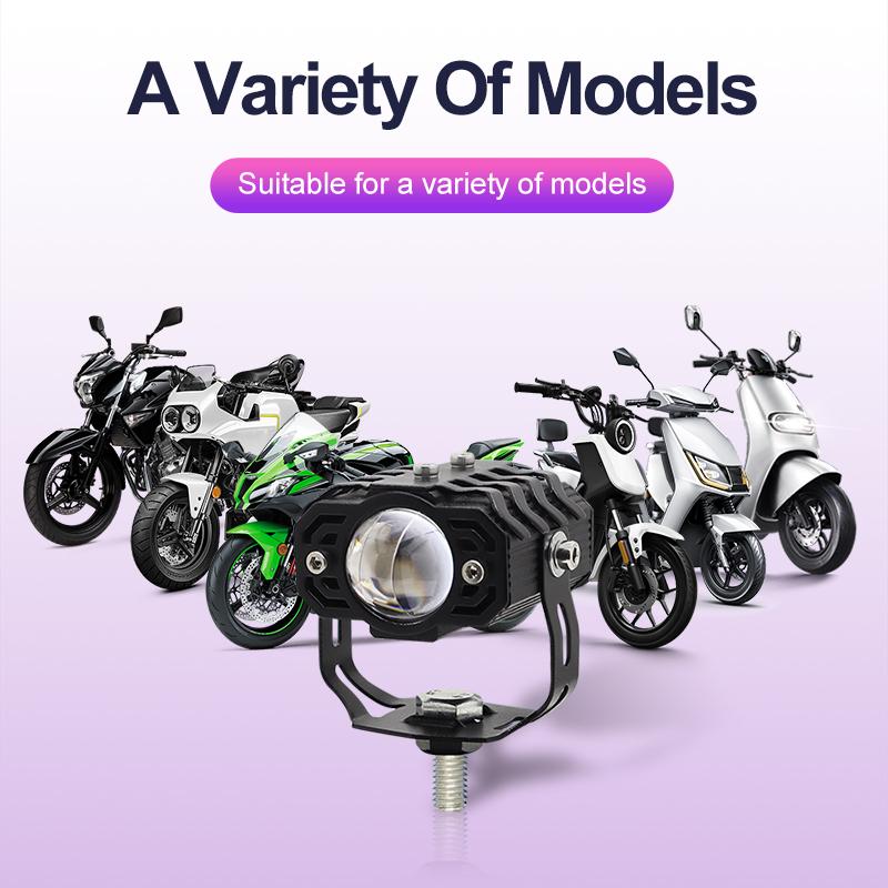 60W Motorcycle Spotlights Projector Lens 12V-60V Barra Led Lamp Super Bright Led Moto Explorers 4x4 Accessories