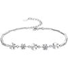 Four-leaf Clover Diamond-encrusted Bracelet Women's New Niche Design High-end Zircon Jewelry for Girlfriend's Birthday Gift
