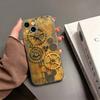 S-Steampunk Gear Mechanical COOL Phone Case For iPhone17,16,15,14,13,12,11 Plus,Pro Max Soft Transparent Cover