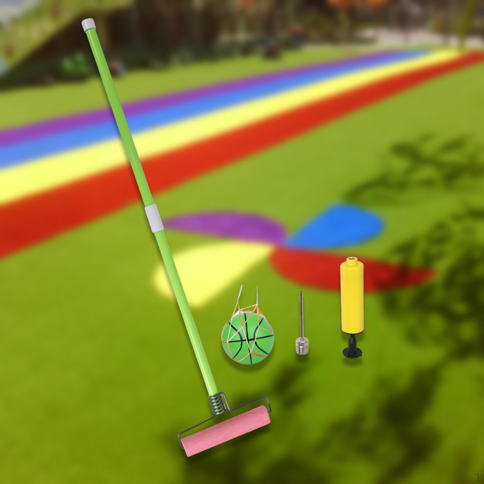 

Игрушка для катания мячей для детей, оборудование для развития моторики с насосом зелёный