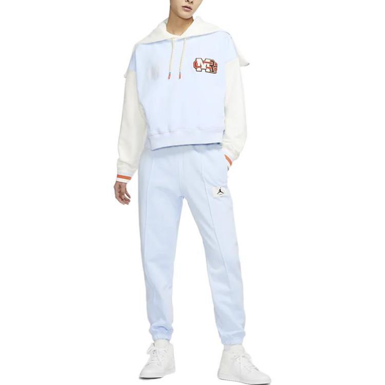 Jordan X Maison Chateau Rouge Women's Fleece Top Hoodie Blue DJ9763-447