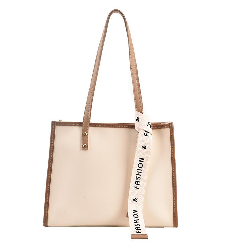 Niche Single Shoulder Big Bag Women's New University Class Tote Bag Versatile Large Capacity Commuter Bag High Sense