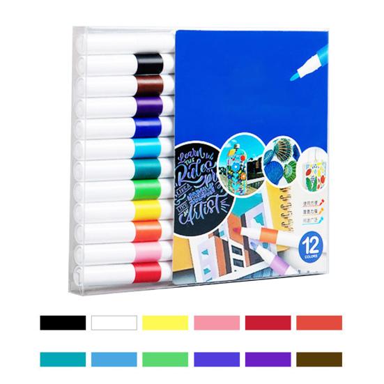 

Детские акриловые маркеры с твердым наконечником, акриловые маркеры для рисования, быстросохнущие чернила, художественные маркеры для ткани, росписи камней, керамики, стекла, принадлежности для искусства и рукоделия для студентов 12pcs