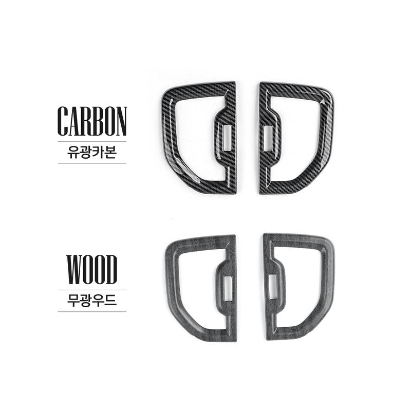 Carbon Fiber Air Conditioner Middle Vent Cover Trim Car Interior Decor Accessories For Kia Sportage 2015- LHD