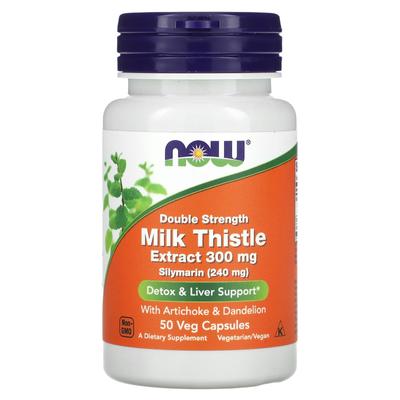 Mariendistel, Doppelte Stärke, 300 mg, 50 Veggie-Kapseln