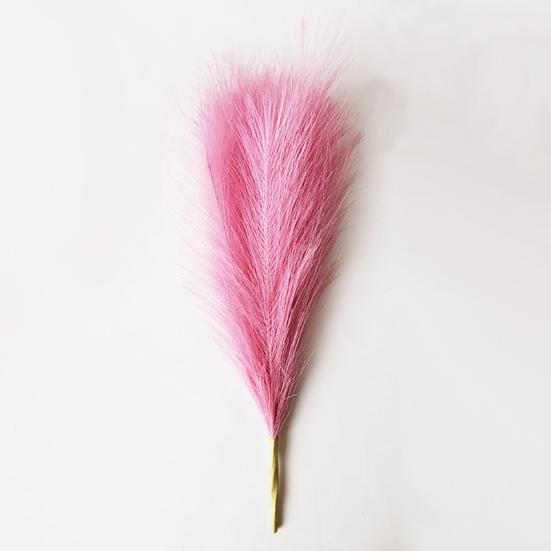 2Pcs Artificial Pampas Grass Exquisite Layout Props Faux Silk Flower No-watering Fluffy