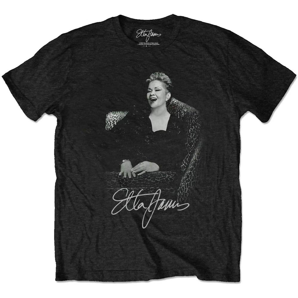 Etta James Unisex Tshirt Etta Seated S