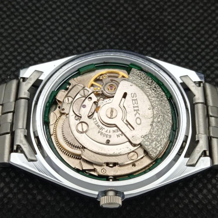 ODNOWIONY ANTYCZNY SEIKO 5 AUTOMATIC 6309A JAPOŃSKI MĘSKI ARABSKI ZEGAREK a318820-9
