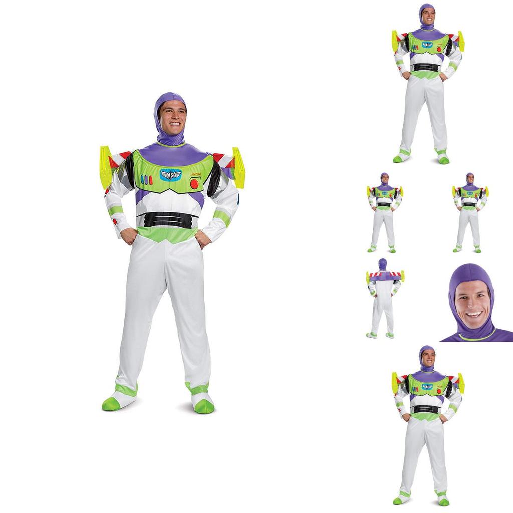 Buzz Lightyear Cosplay Costume For Kids Unisex Design Featuring Vibrant Green Lycra Fabric