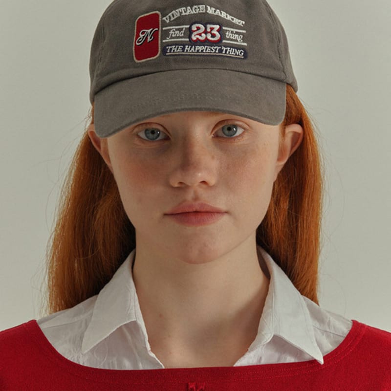 

nff find thing vintage cap-charcoal brown ONE