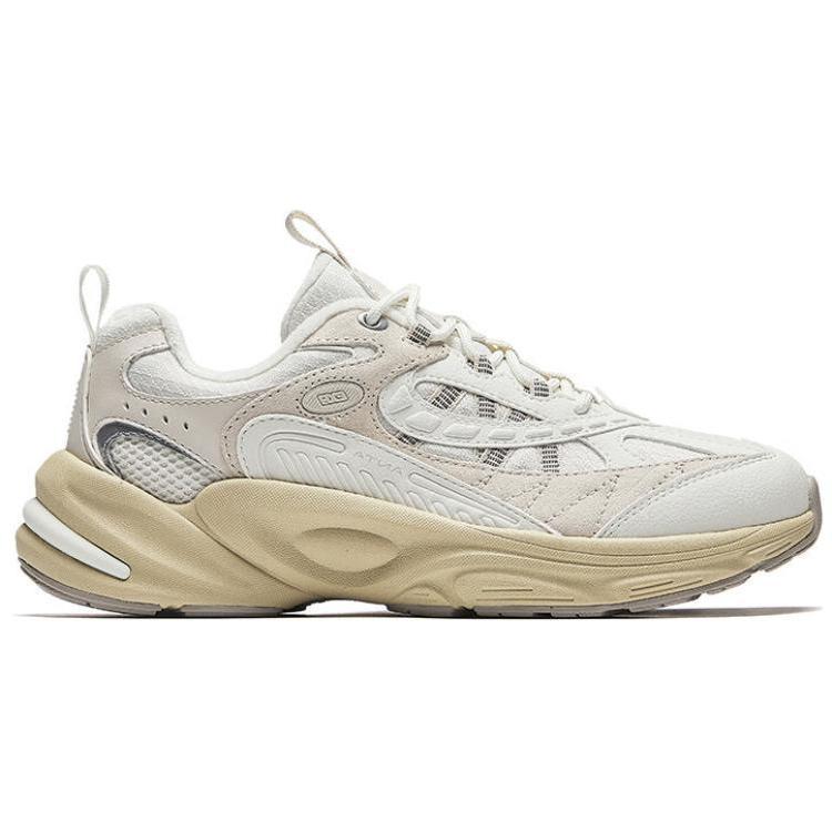 New Anta Deep Sea 2 Cushioning Wear Resistant Low Top Casual Running Shoes Women's White Beige 922445585-5