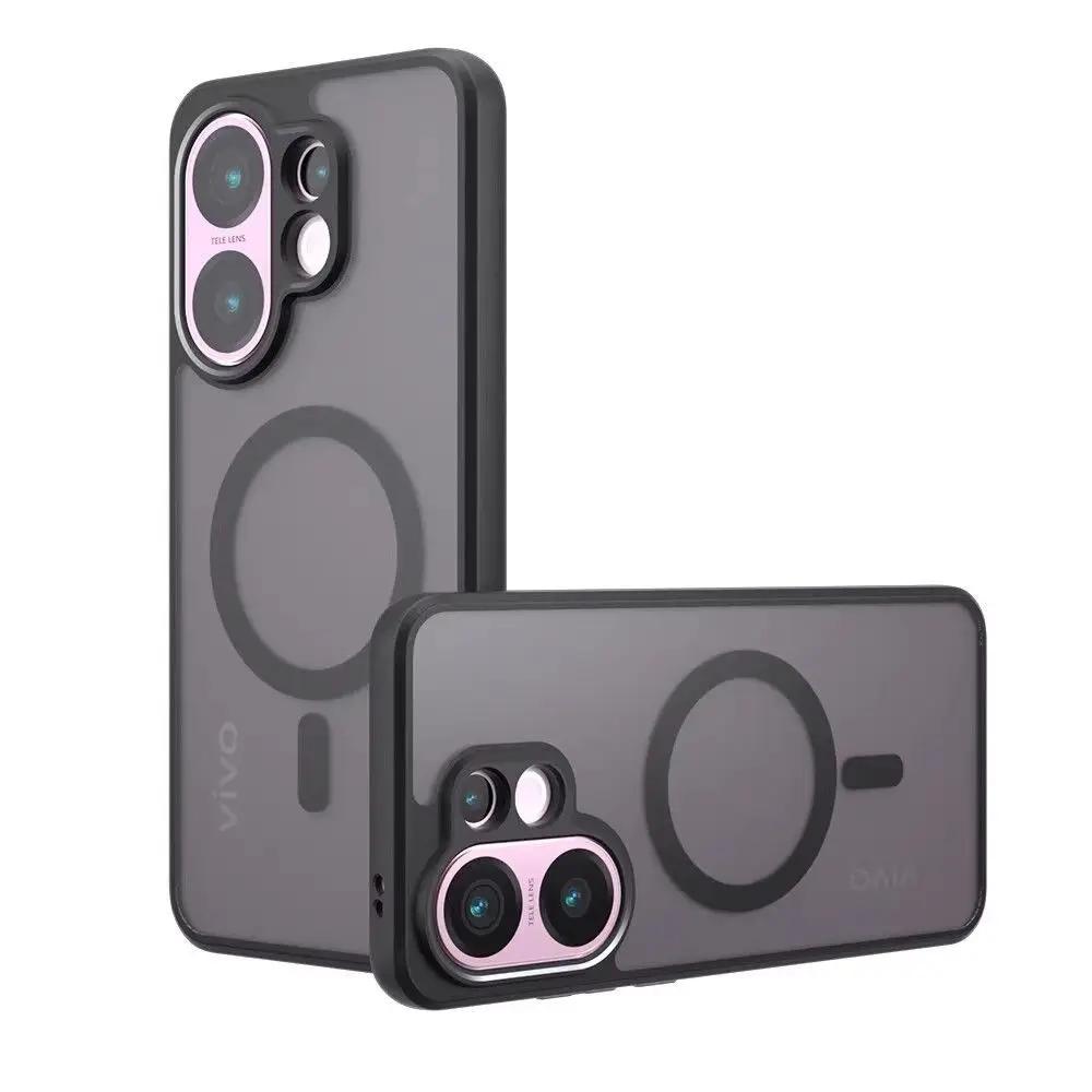 Cover For X200 FE Magsafe Shockproof Acrylic Phone Case For VIVO S30 Pro Mini X200FE Magnetic Wireless Charging Hard Bumper