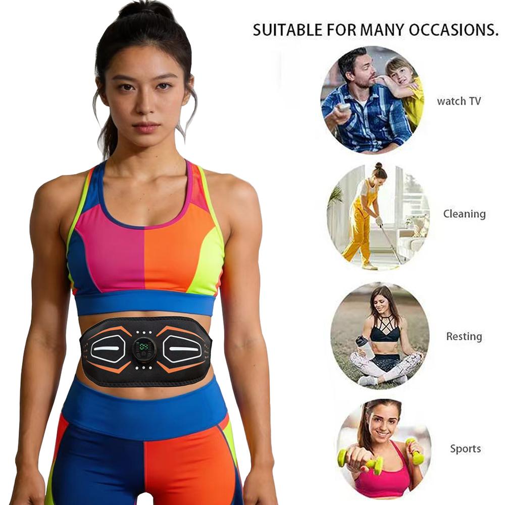 EMS Muscle Stimulator Smart Electric Fitness Abdominal Training Weight Loss Belt Muscle Relax Body Slimming Shaping Massager
