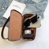 New niche design popular simple double pull cosmetic bag shoulder crossbody trendy women's bag fashion