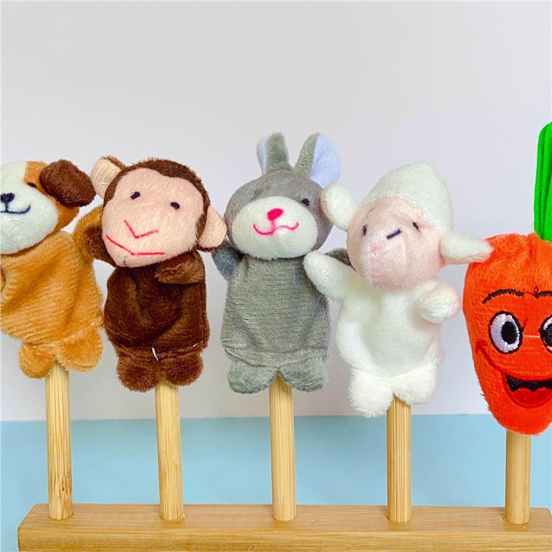Animal Finger Puppet Display Rack for Kindergarten and Dollhouse Language Areas