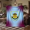 Burnley Football Print Flannel Blanket Soft Warm Sofa Bed Throw Blanket For Home Office Bedroom