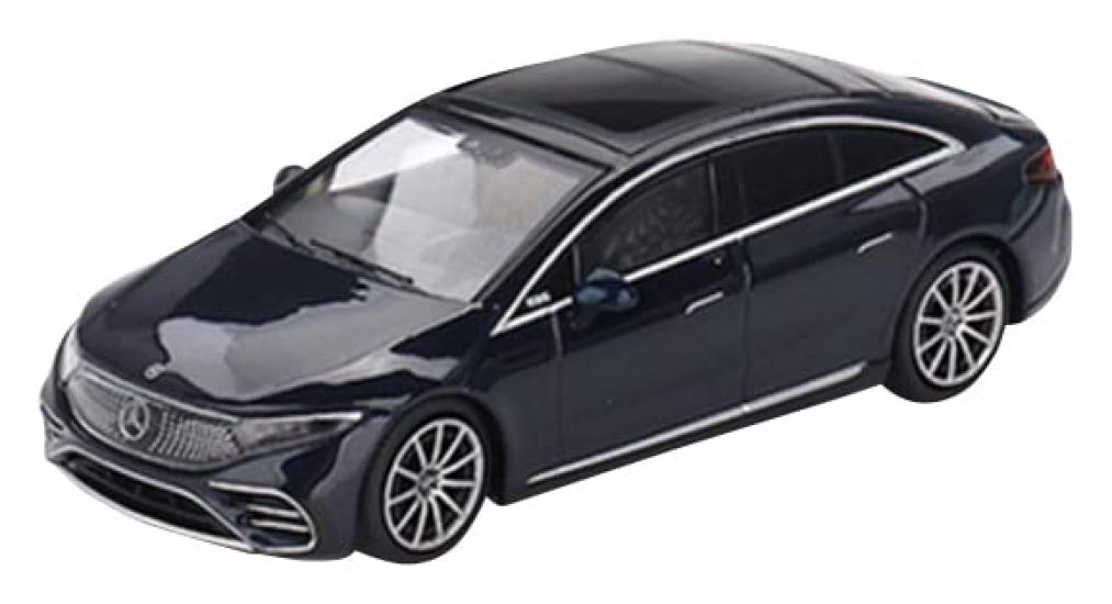 

TrueScale Miniatures MINI GT 164 Mercedes-Benz EQS 580 4MATIC Металлик Натуральный Синий Правостороннее Управление Готовое Изделие