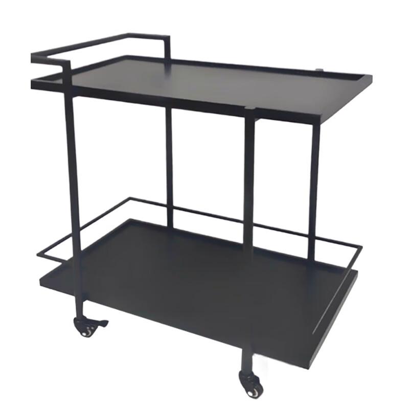 Mobile Double-Layer Serving Cart