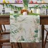 Plant Green Leaves Spring Atmosphere Linen Table Runner Kitchen Table Decoration Tablecloth