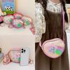 Adorable Cartoon Star Shoulder Bag For Girls With Rainbow Stripes And Heart Design