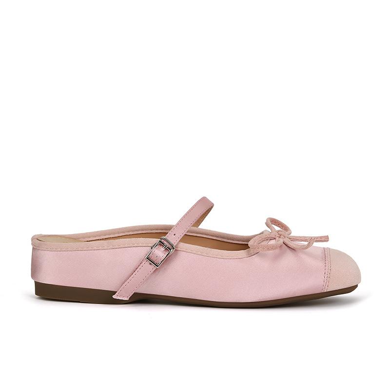 

5 см маленькие внутренние увеличивающие рост балетки женские верхние туфли квадратная головка серебристые одинарные туфли бант 2024 Мэри Джейн 39