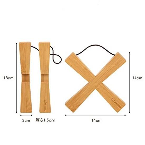 FSC Certified Product Yoshiki Bamboo Trivet Stylish Camping Heat Resistant Compact Pot 1831.5cm Outdoor SDGs Eco Material YK-ONS