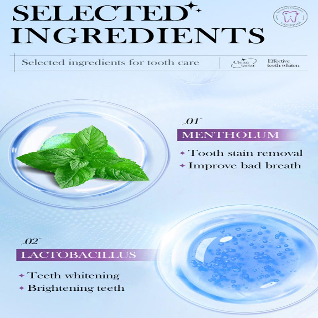 Dental Deep Cleaning Toothpaste, Pressing Bottle for Fresh Breath and Stain Removal - Oral Care Essential