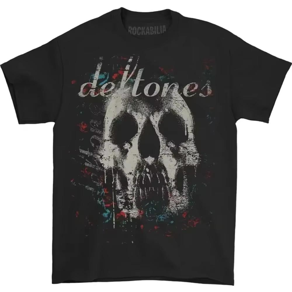 Deftones T Shirt Men High Quality Cotton T-shirt Fashion Women Short Sleeve Top Punk Music Style Metal American Tee Summer Shirt