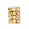 24Pcs Hanging Pendants Ornament Decorative Round Plastic Ornaments Ball Party