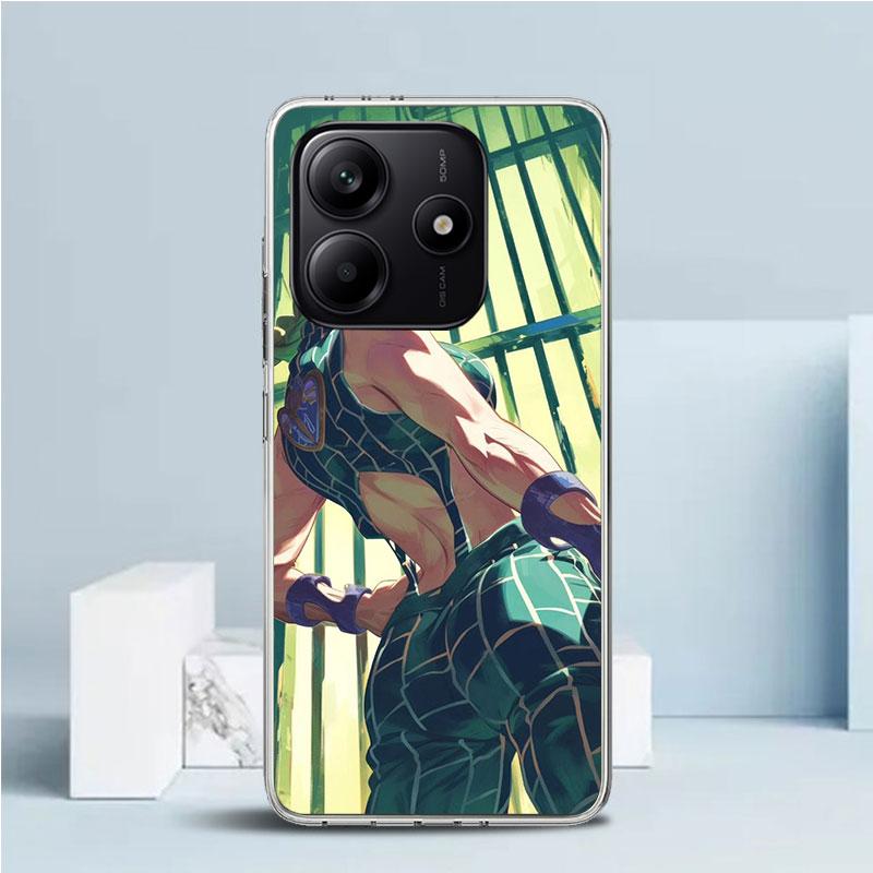 JoJo's Bizarre Adventure Jolyne Cujoh Phone Case For Xiaomi Redmi Note 15 14 14S 13 12S 12 Pro Plus 11S 11 11T 11E 10S 10 + Soft