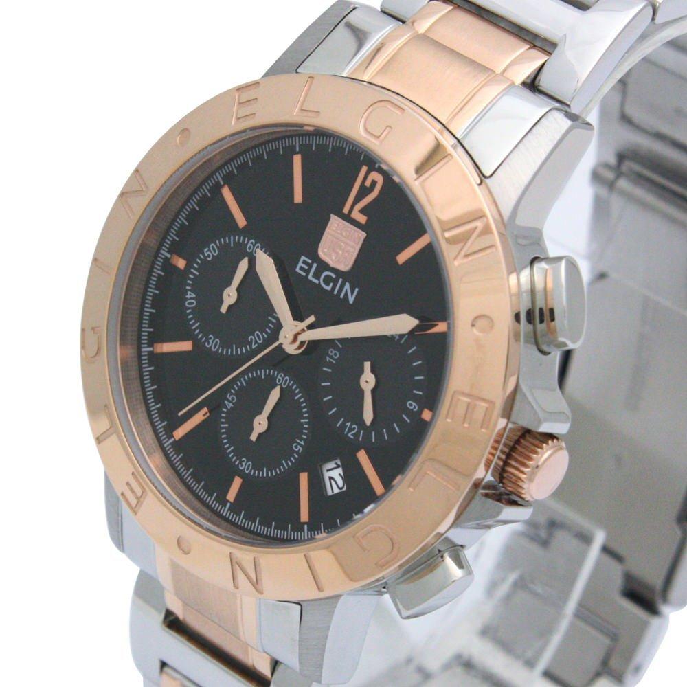 Elgin FK1409PS-B Chronograph Watch - Two-Tone