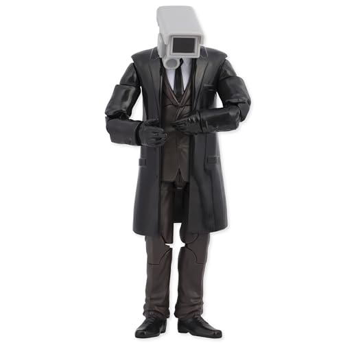 Skibidi Toilet Deluxe Figur, Fotograf, Sammlerfigur, Offiziell lizenziertes Toiletten-Merchandise, Schwarz